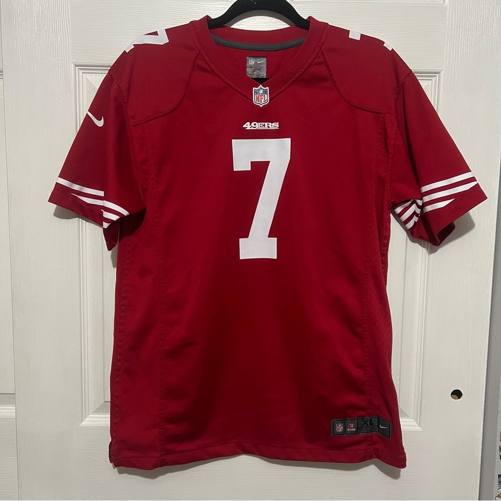 💗 NFL - 49ers Kaepernick Red and White Men's Jersey
